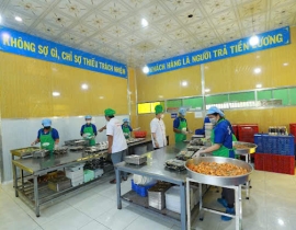 Suất ăn công nghiệp Mỹ Phước 3 Bến Cát Bình Dương