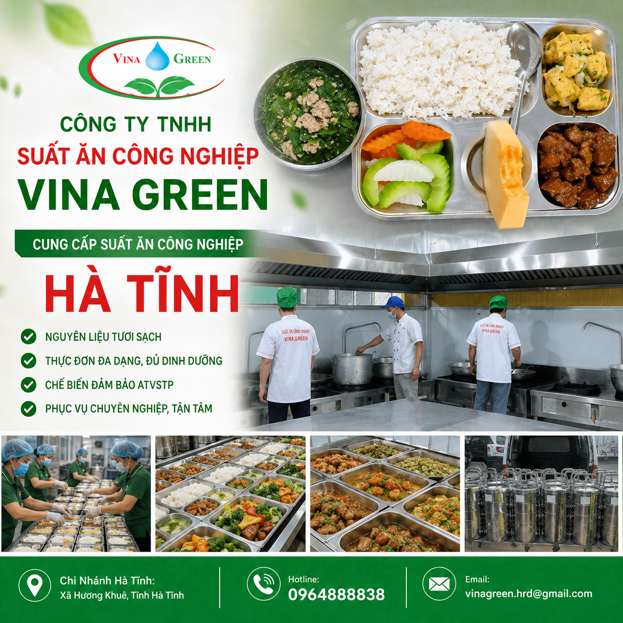 Cung Cấp Suất Ăn Công Nghiệp Hà Tĩnh