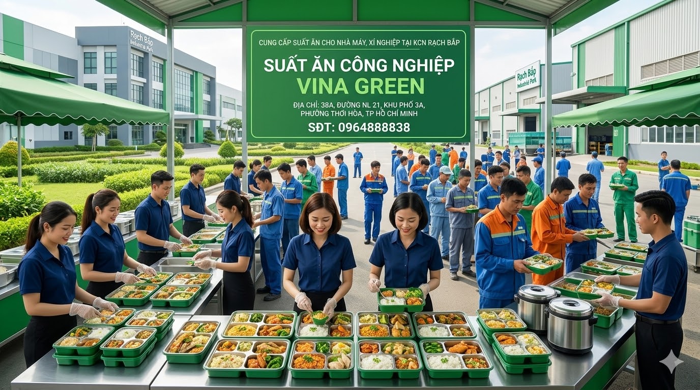 Cung cấp suất ăn cho nhà máy, xí nghiệp tại KCN Rạch Bắp